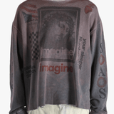 Grey top worn by a person, showing the top's fit