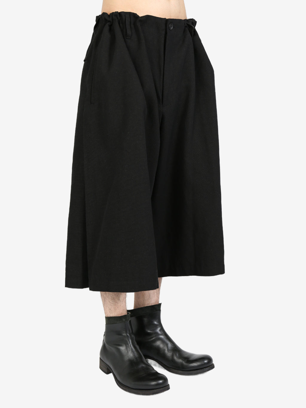 YOHJI YAMAMOTO POUR HOMME - Men G-Pleats Half Pants