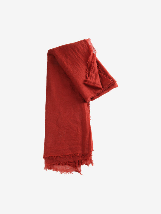 Red scarf,front view