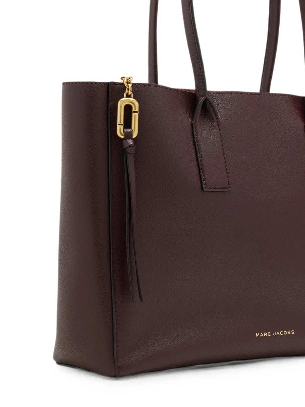 Burgundy bag, front view