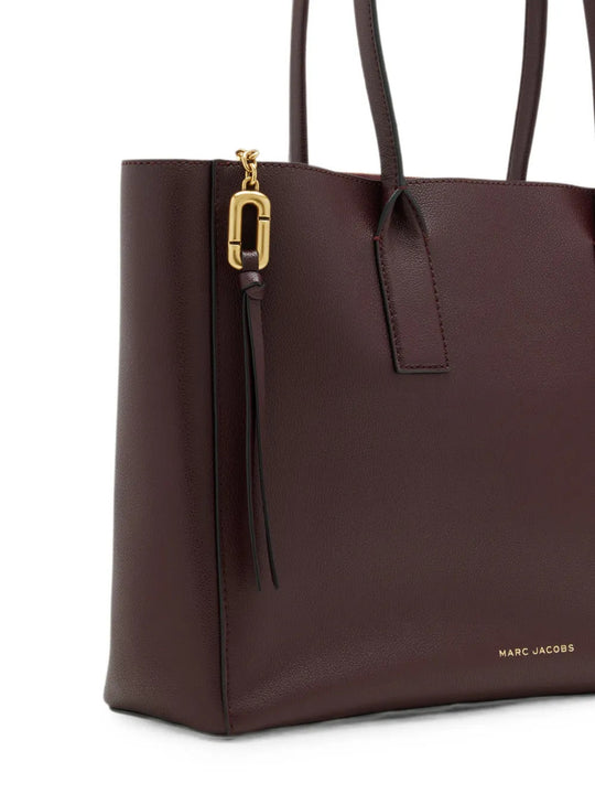 Burgundy bag, front view