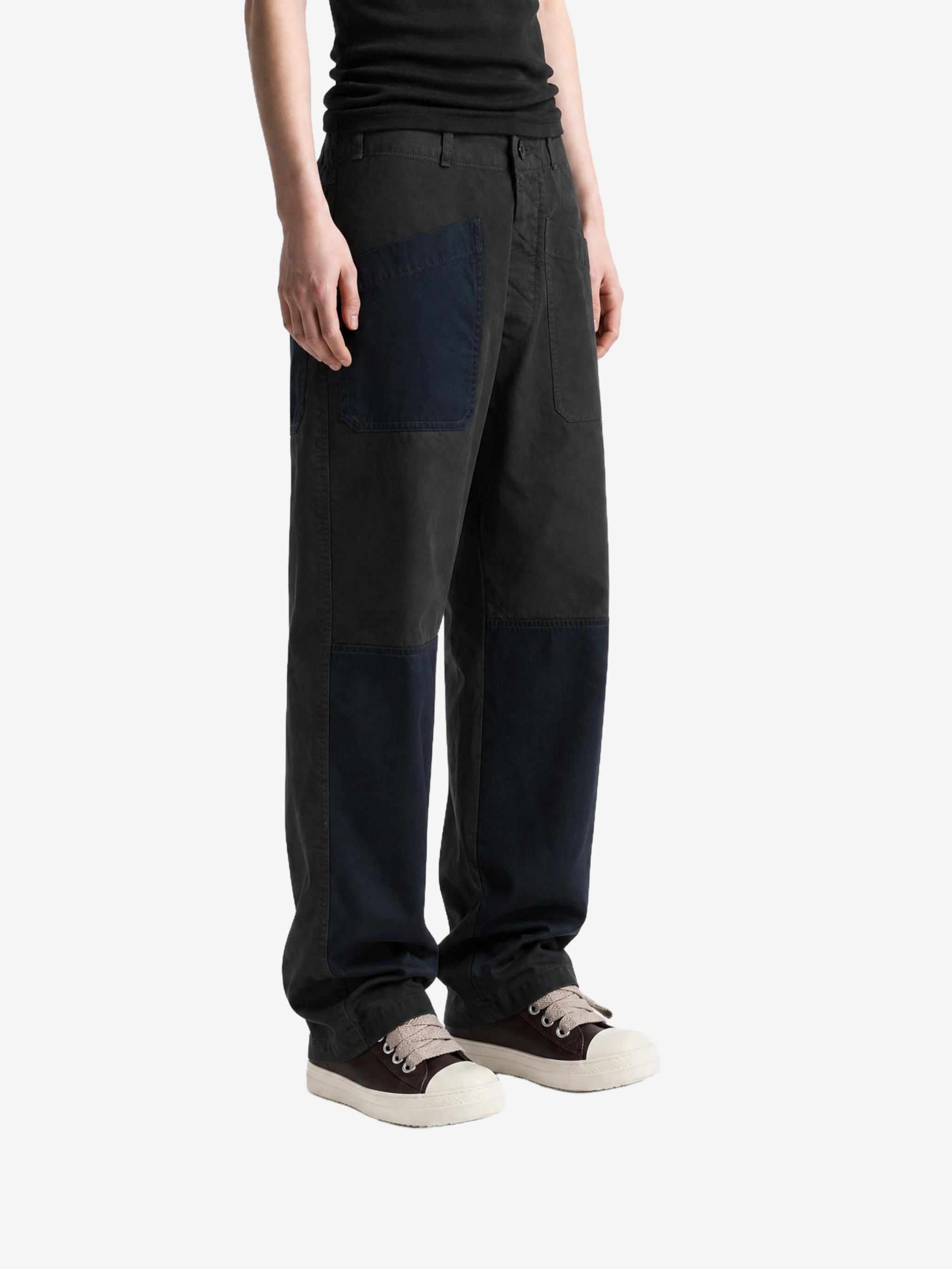 Black pants, full body view