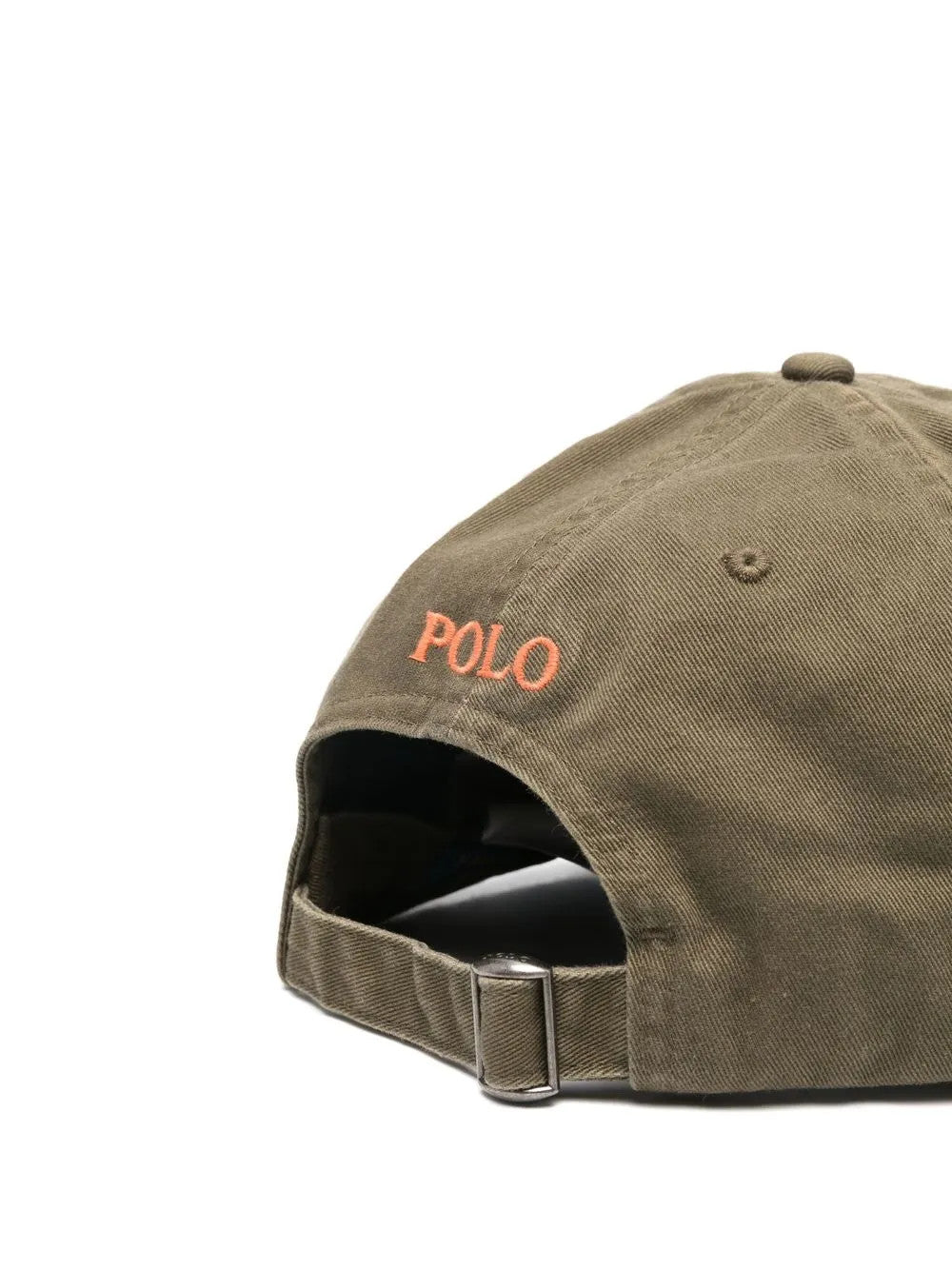 Green hat, back view