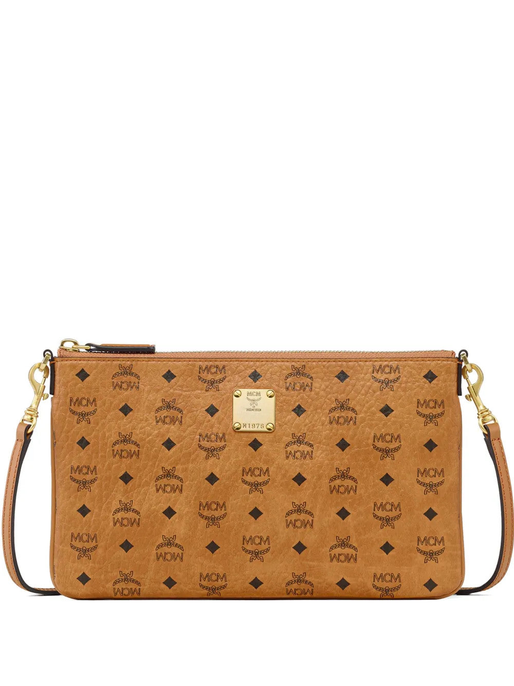 Tan bag, front view