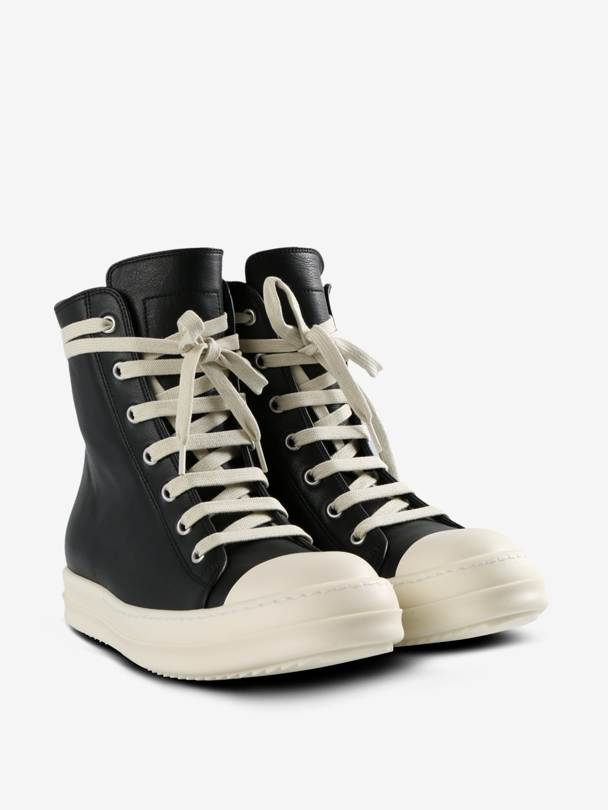 RICK OWENS - Women Leather High Top Sneakers – Atelier New York