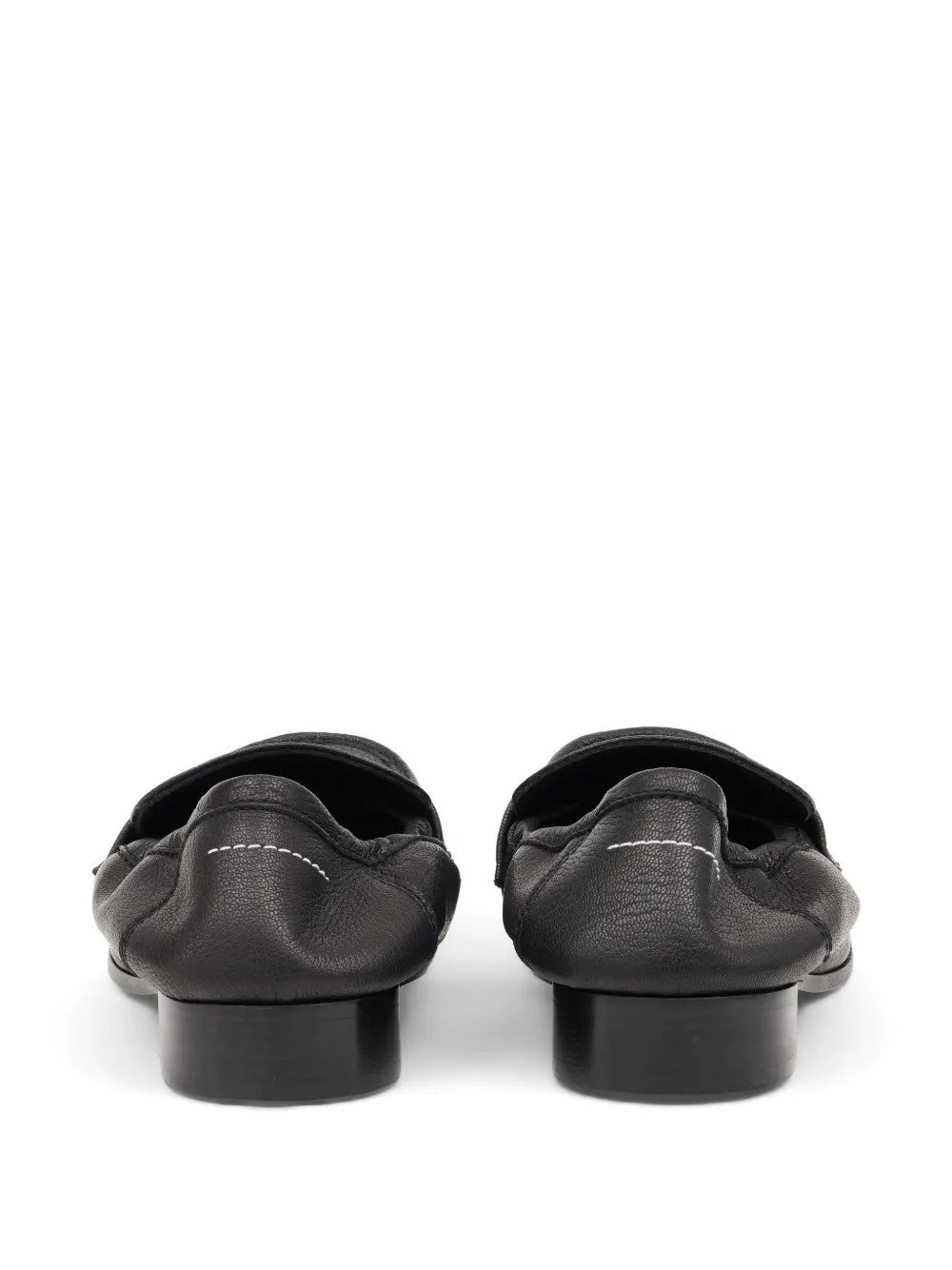 Black shoes, back view