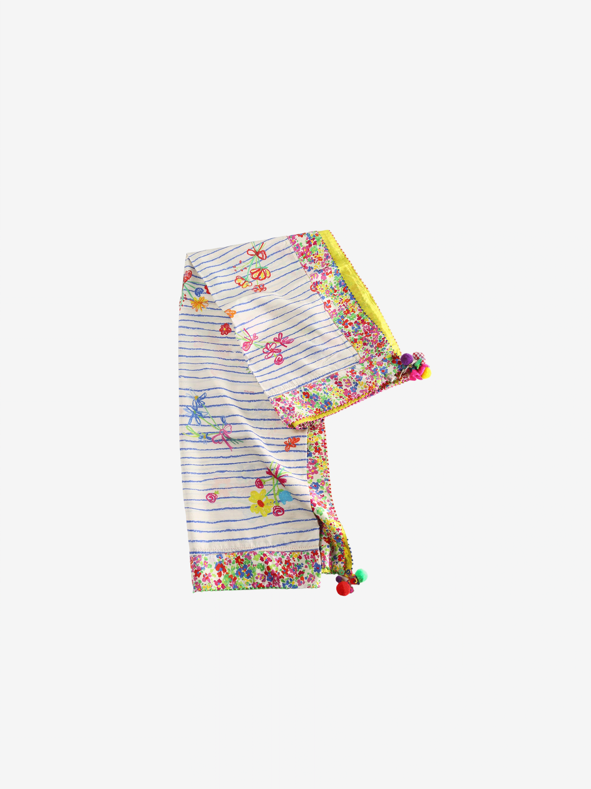 Pink scarf,front view