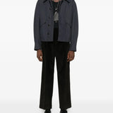 Black coat, full body view