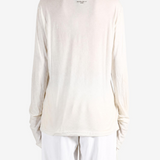 ANN DEMEULEMEESTER - Women Dot Wrinkled Cropped Longsleeves Top