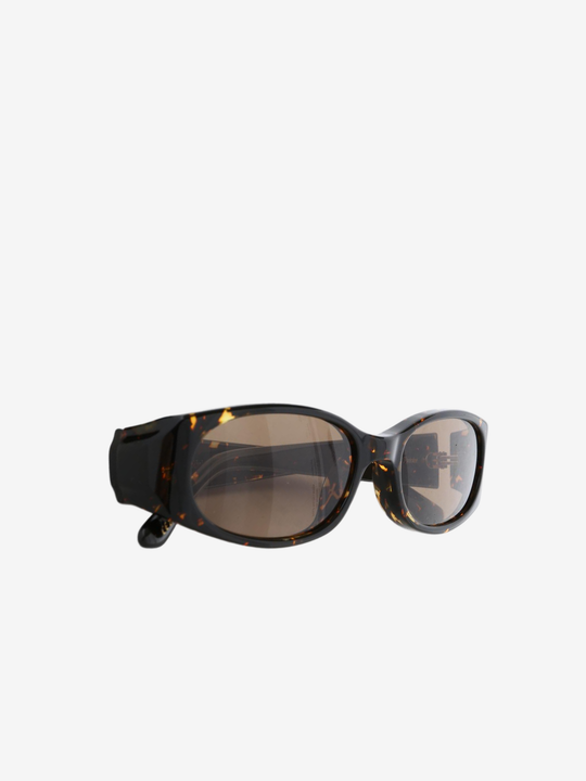 Brown eyewear, front view