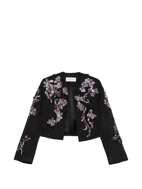 Black jacket, front view