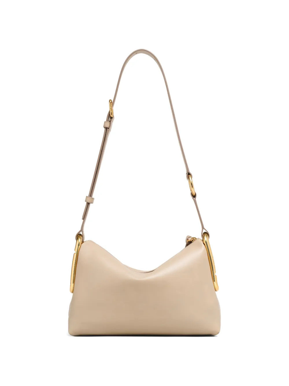 Tan bag, front view