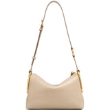 Tan bag, front view