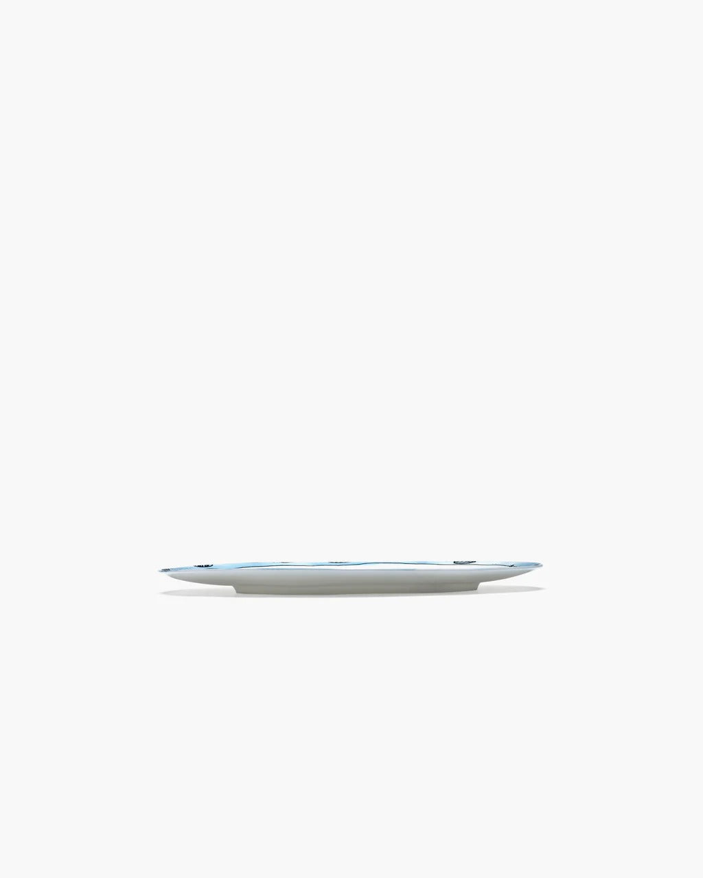 Blue plate,side view