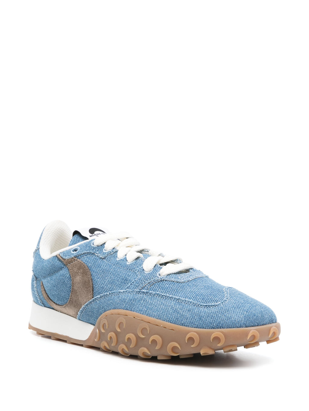 MARINE SERRE - Women Moon Laser Denim Ms Rise Sneakers