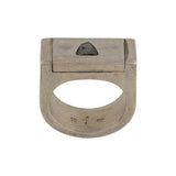 PARTS OF FOUR - Plate Ring Single (0.4 CT, Diamond Slab, VAR, 9mm, MA+DIA)