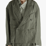 Green jackets worn by a person, showing the jackets fit