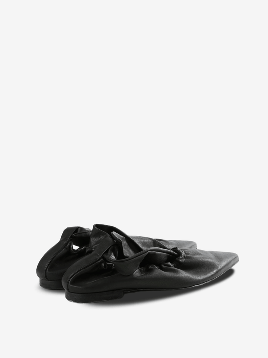 Black sneakers, back view