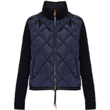 Navy jacket, front view