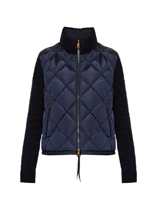 Navy jacket, front view
