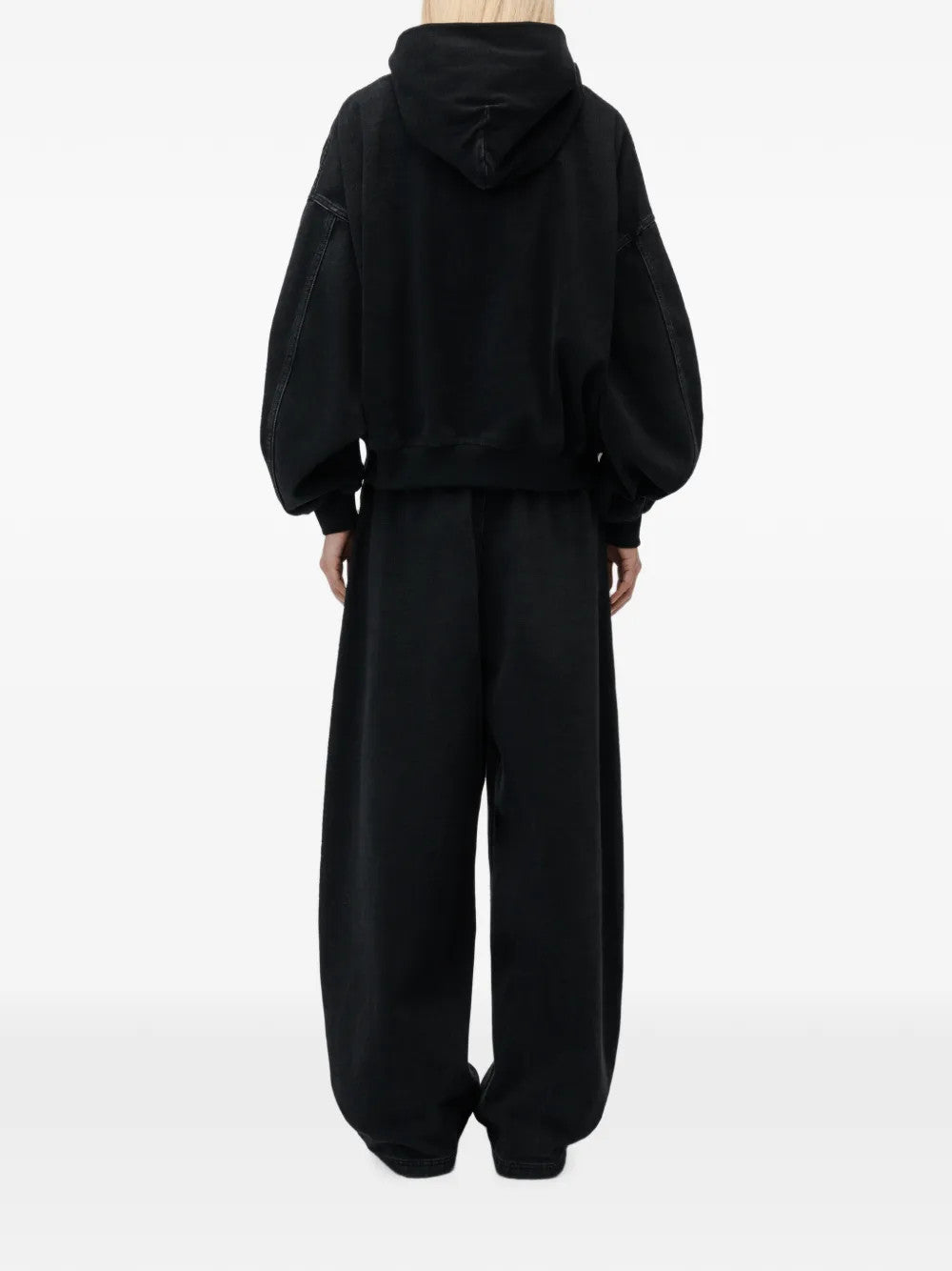 Black pants, full body view