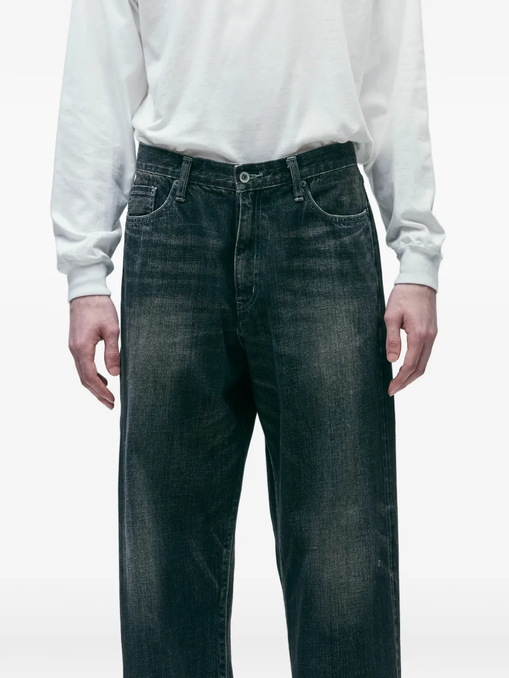 NEIGHBORHOOD - Men Washed Denim Dp Wide Pants – Atelier New York NEIGHBORHOOD - Men Washed Denim Dp Wide Pants – Atelier New York