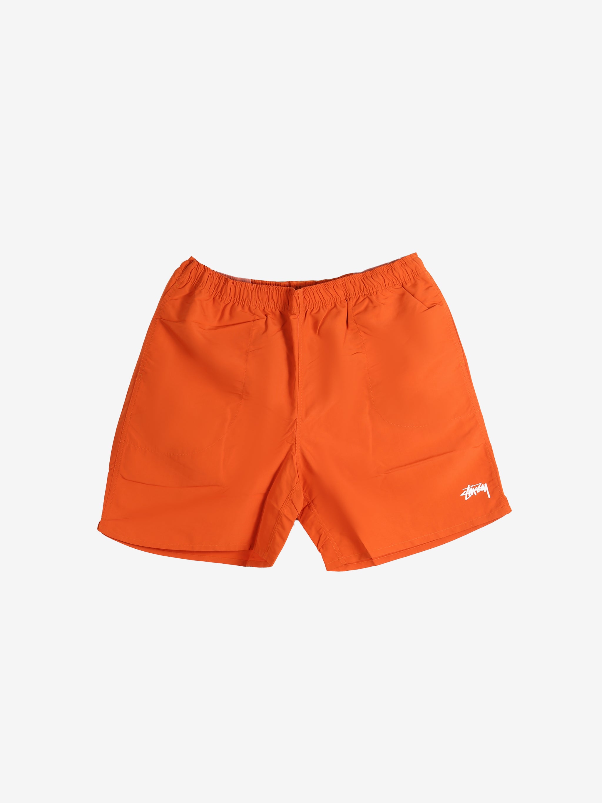 Orange shorts, front view
