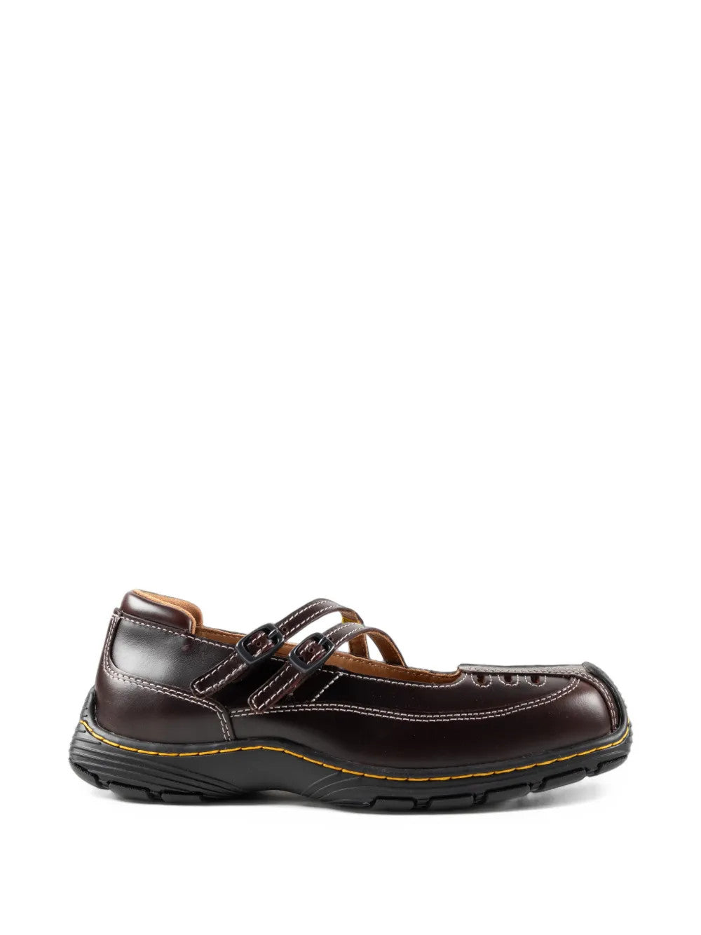 Brown shoes, side view