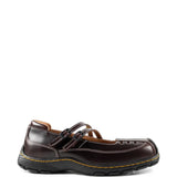 Brown shoes, side view