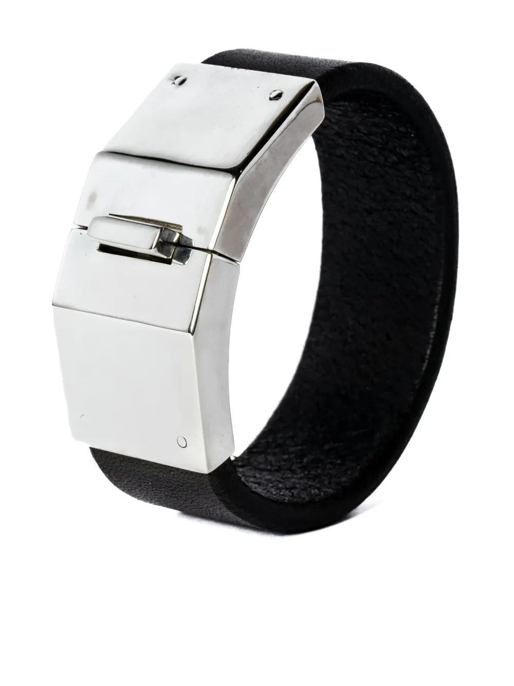 Black bracelet, front view