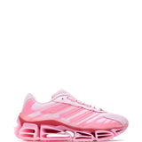 Pink shoes, front view