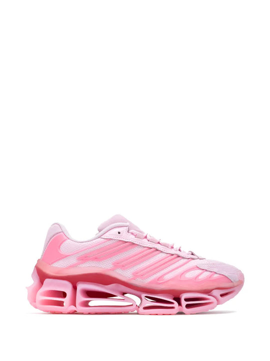 Pink shoes, front view