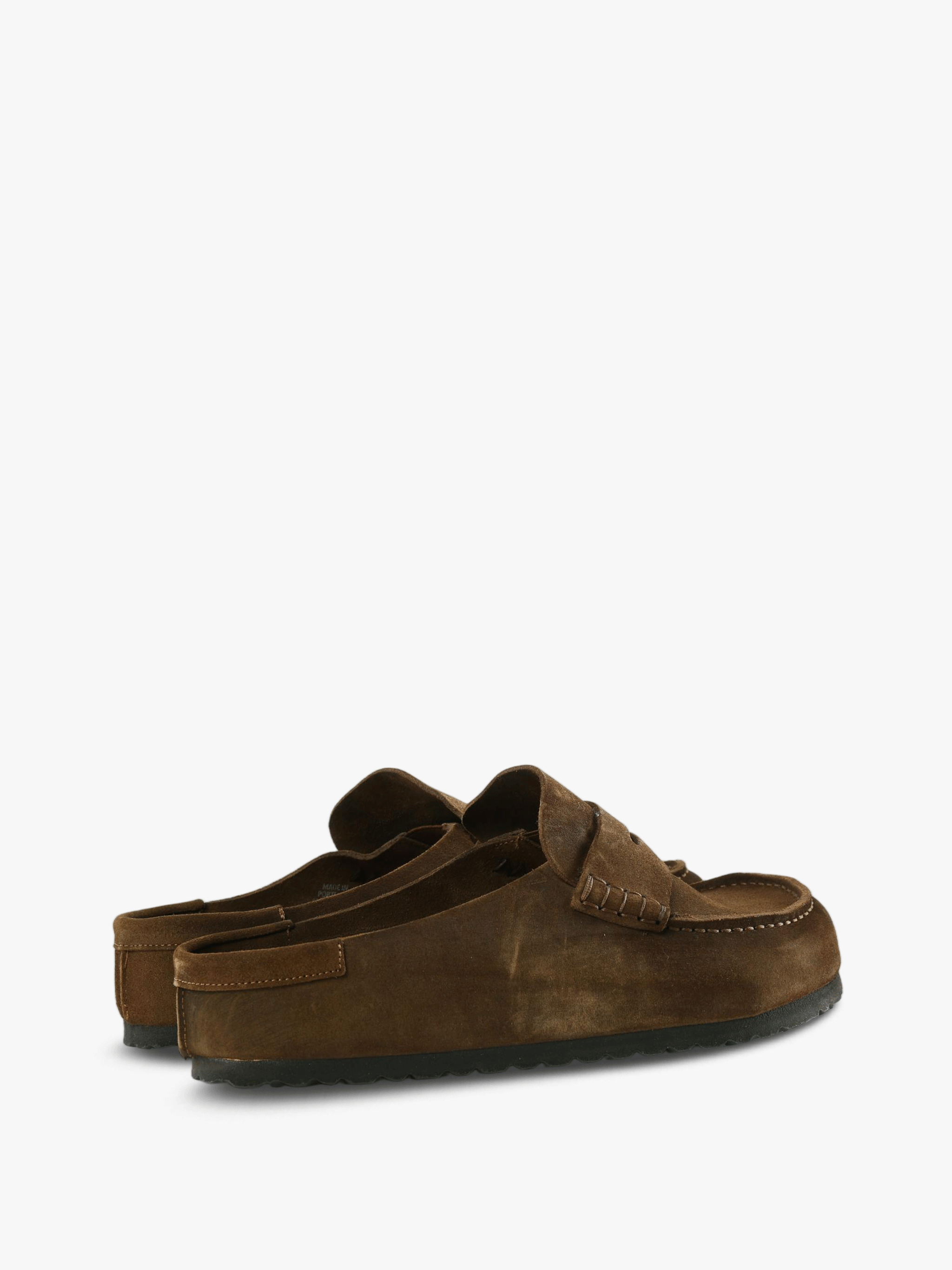 Brown sandals, side view