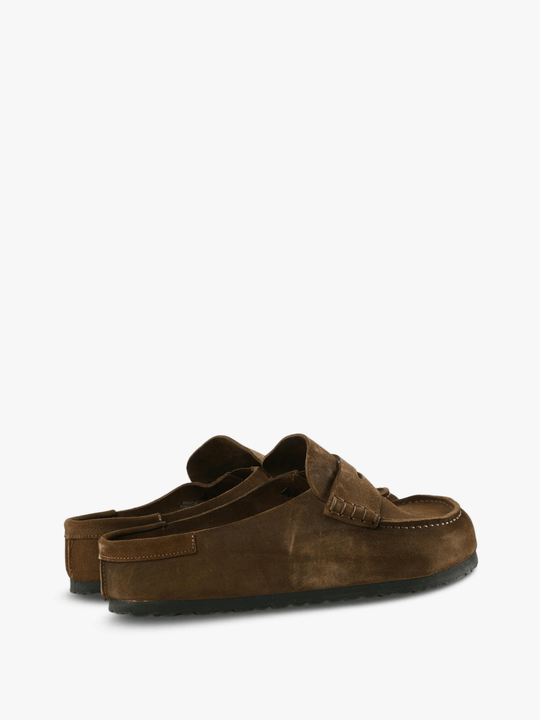 Brown sandals, side view