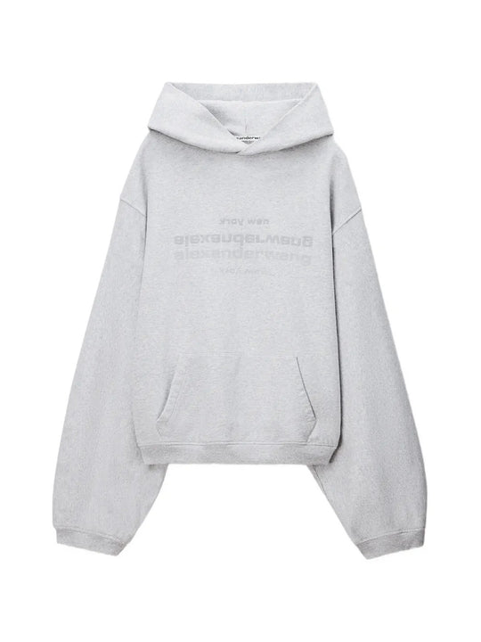Grey hoodie, front view