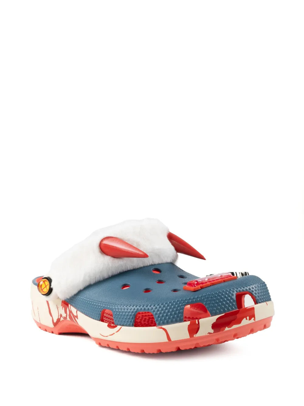 Blue shoes, front view