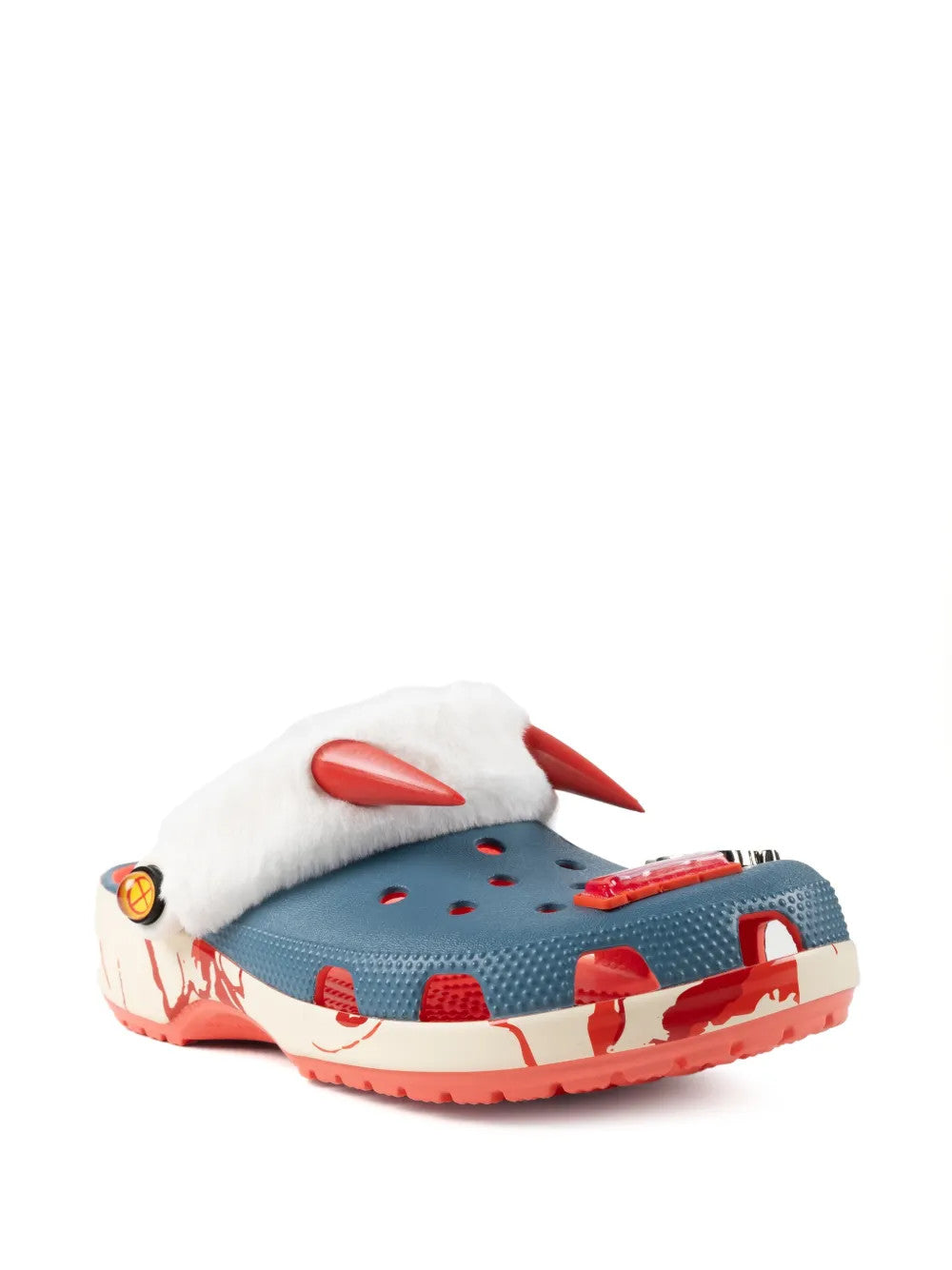 Blue shoes, front view
