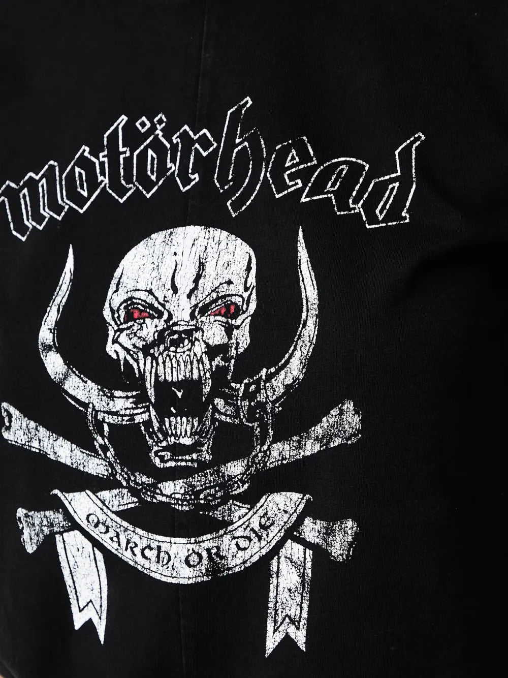 Black t-shirt, front view