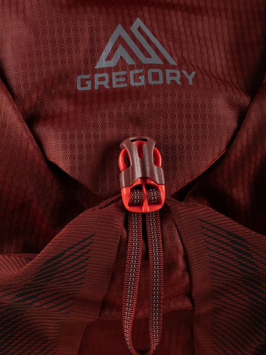 Burgundy bag, front view