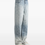 Blue jeans worn by a person, showing the jeans fit