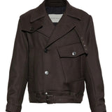 Brown jacket, front view