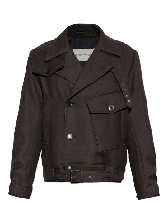 Brown jacket, front view