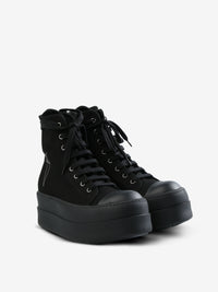 RICK OWENS DRKSHDW - Women Denim Double Bumper Sneakers