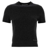 Black t-shirt, front view
