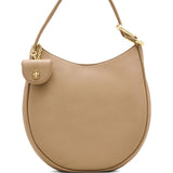 Tan bag, back view