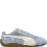 Blue sneaker, front view