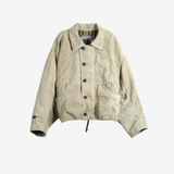 Tan jacket, front view