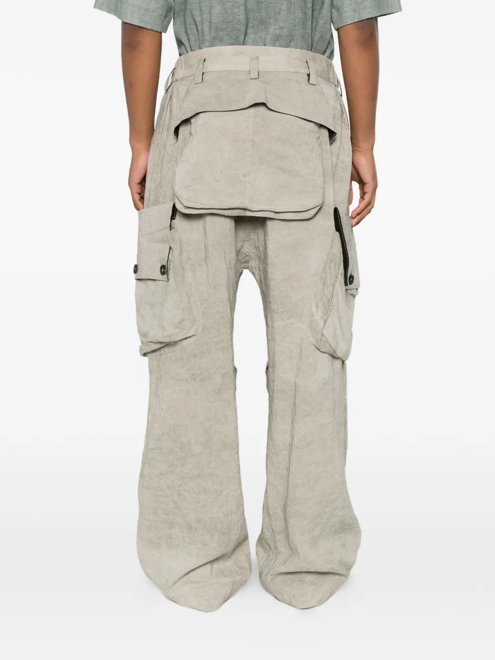 Tan pants, full body view