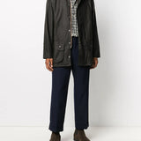 Brown jacket, full body view