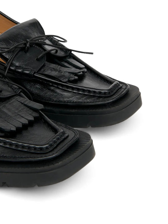 Black shoes, front view